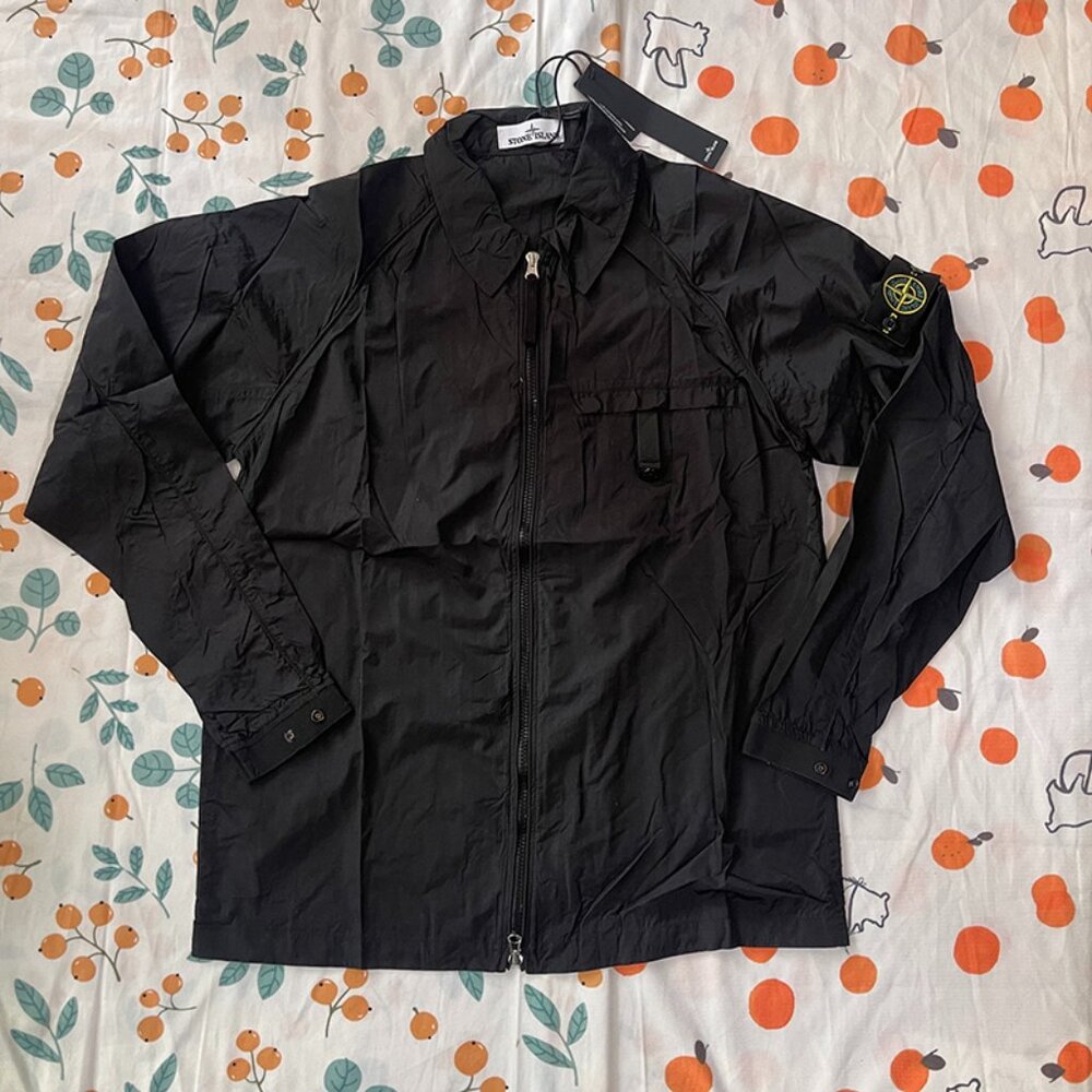 Stone Island Zip Up Nylon Overshirt Jacket